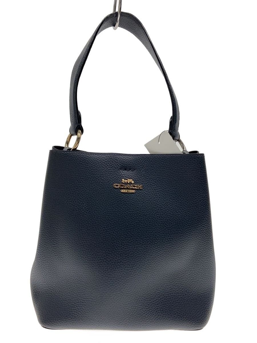 COACH Small Town Bucket Bag_Navy Leather NVY 1011 IMR98