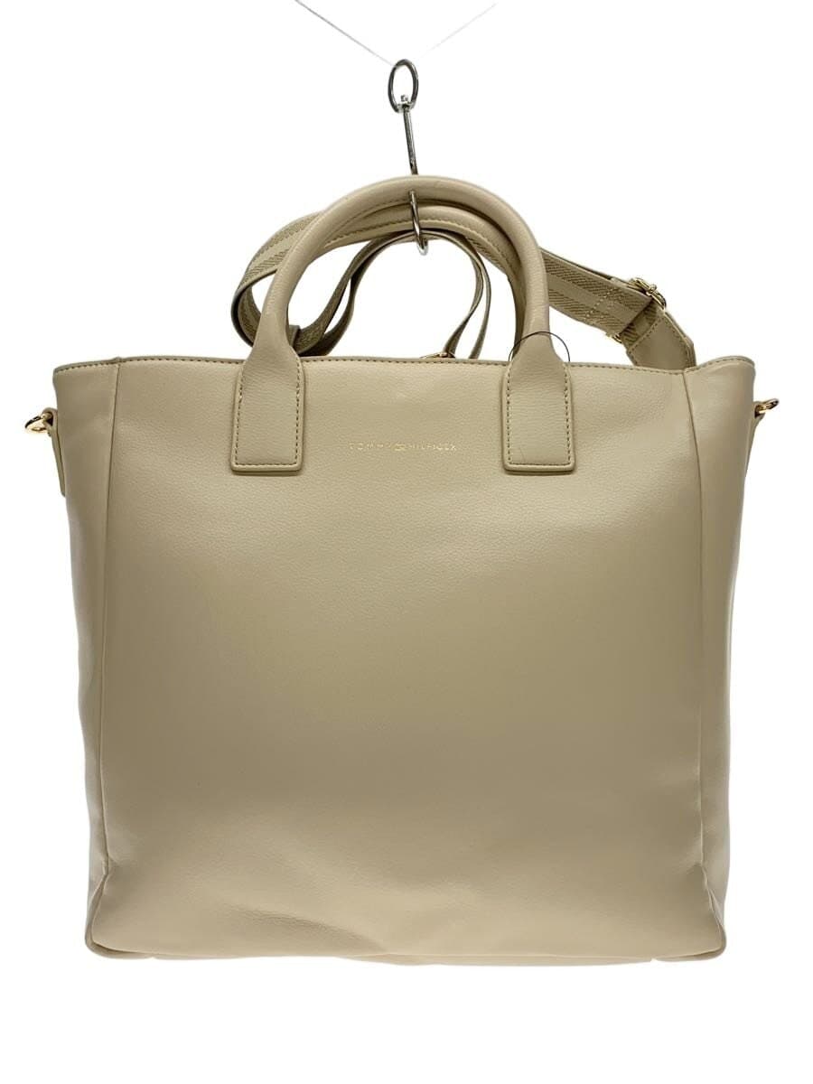 TOMMY HILFIGER tote bag -- BEG plain