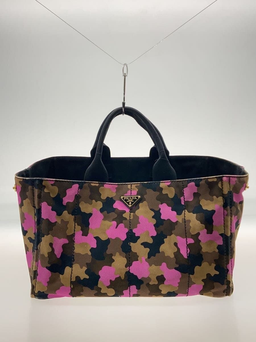 PRADA tote bag cotton PNK camouflage
