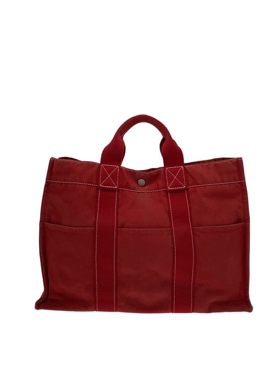 HERMES Tote Bag RED Solid