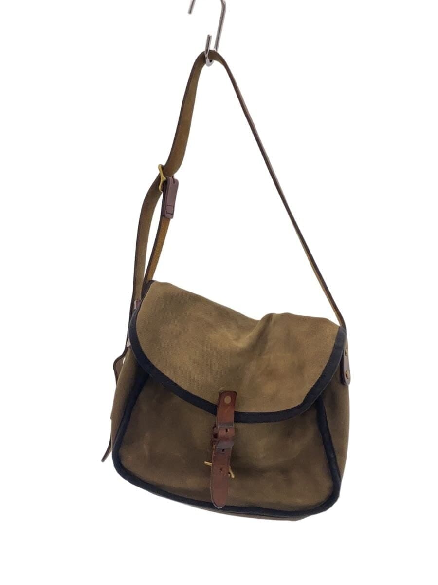 SLOW canvas shoulder bag canvas KHK plain