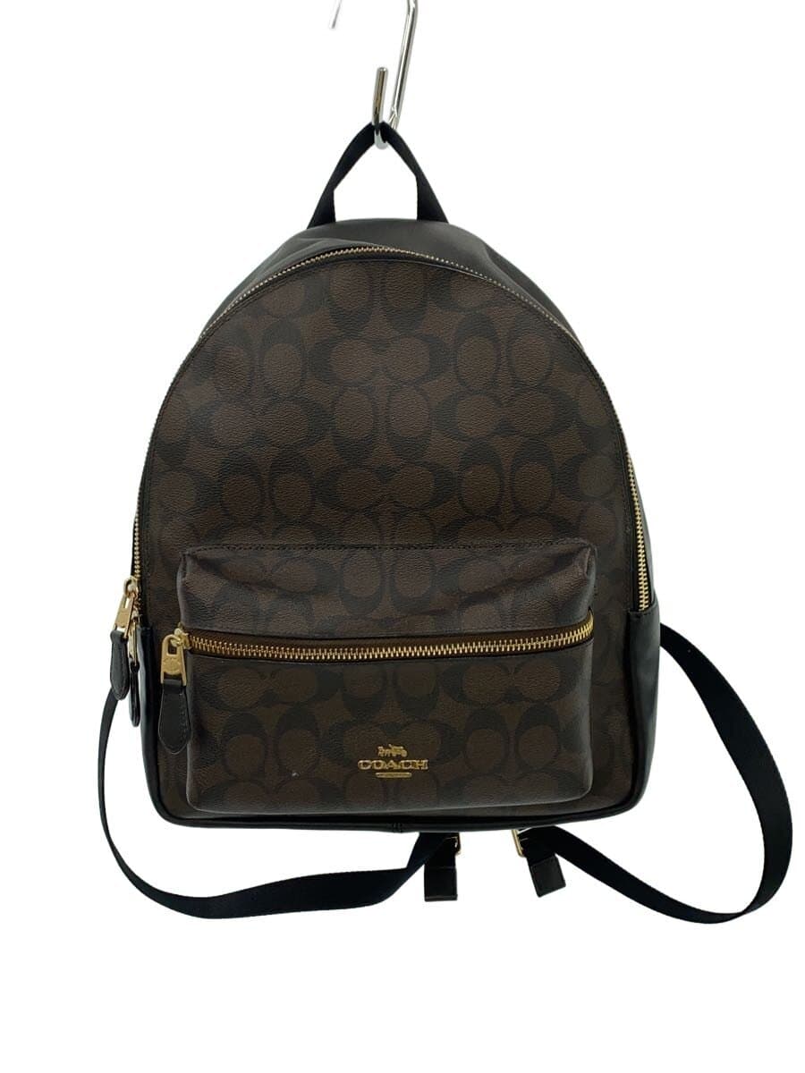 COACH Medium Charlie Backpack_Signature PVC BRW F32200