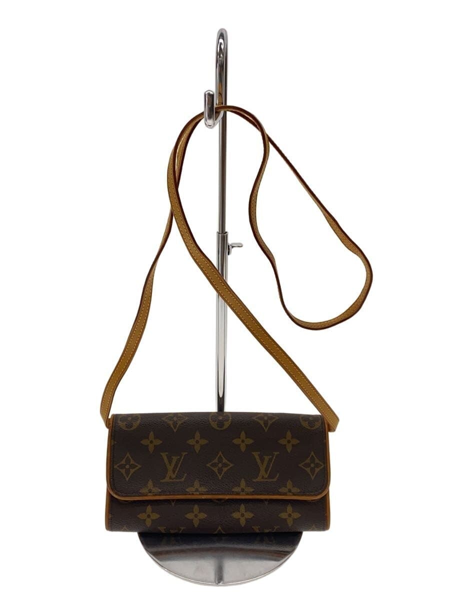 LOUIS VUITTON Pochette Twin PM_Monogram Canvas PVC BRW