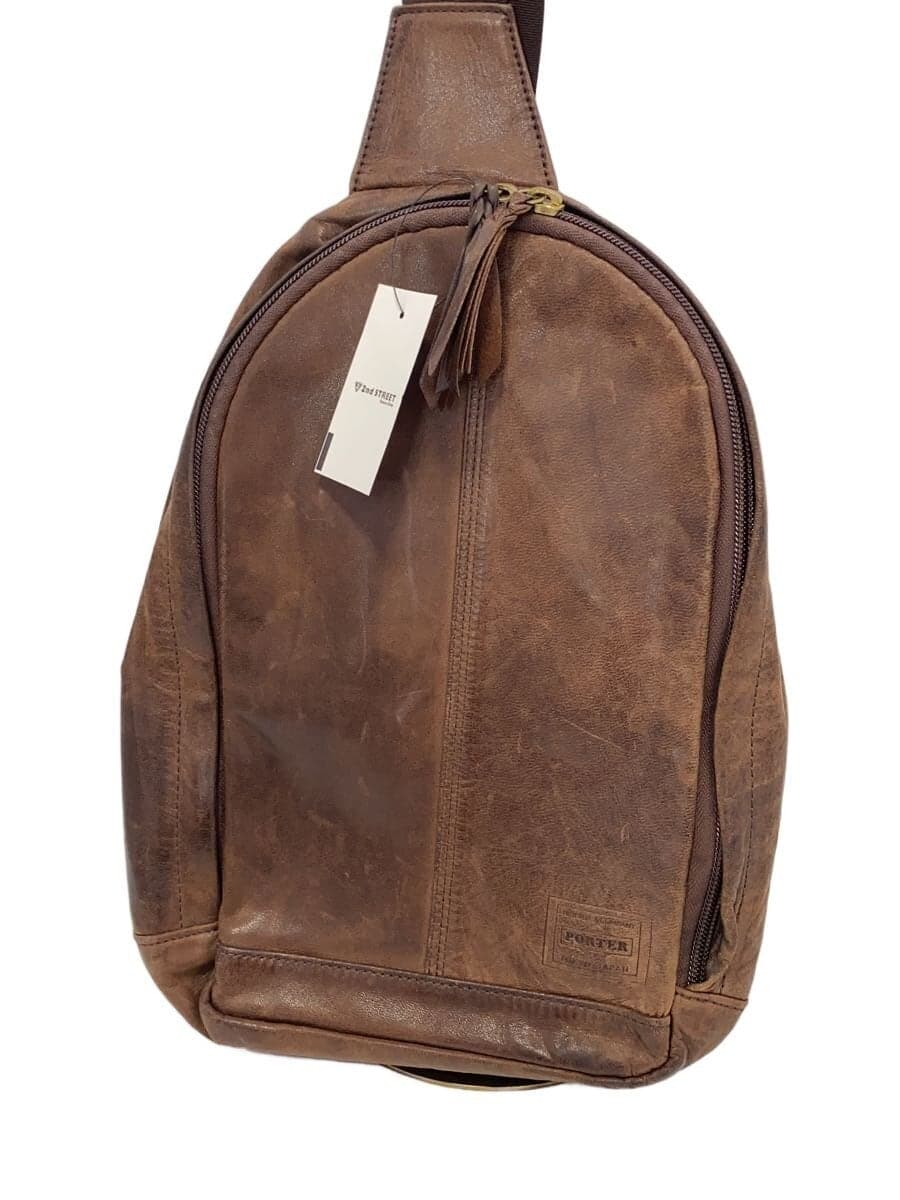 PORTER backpack horse leather BRW