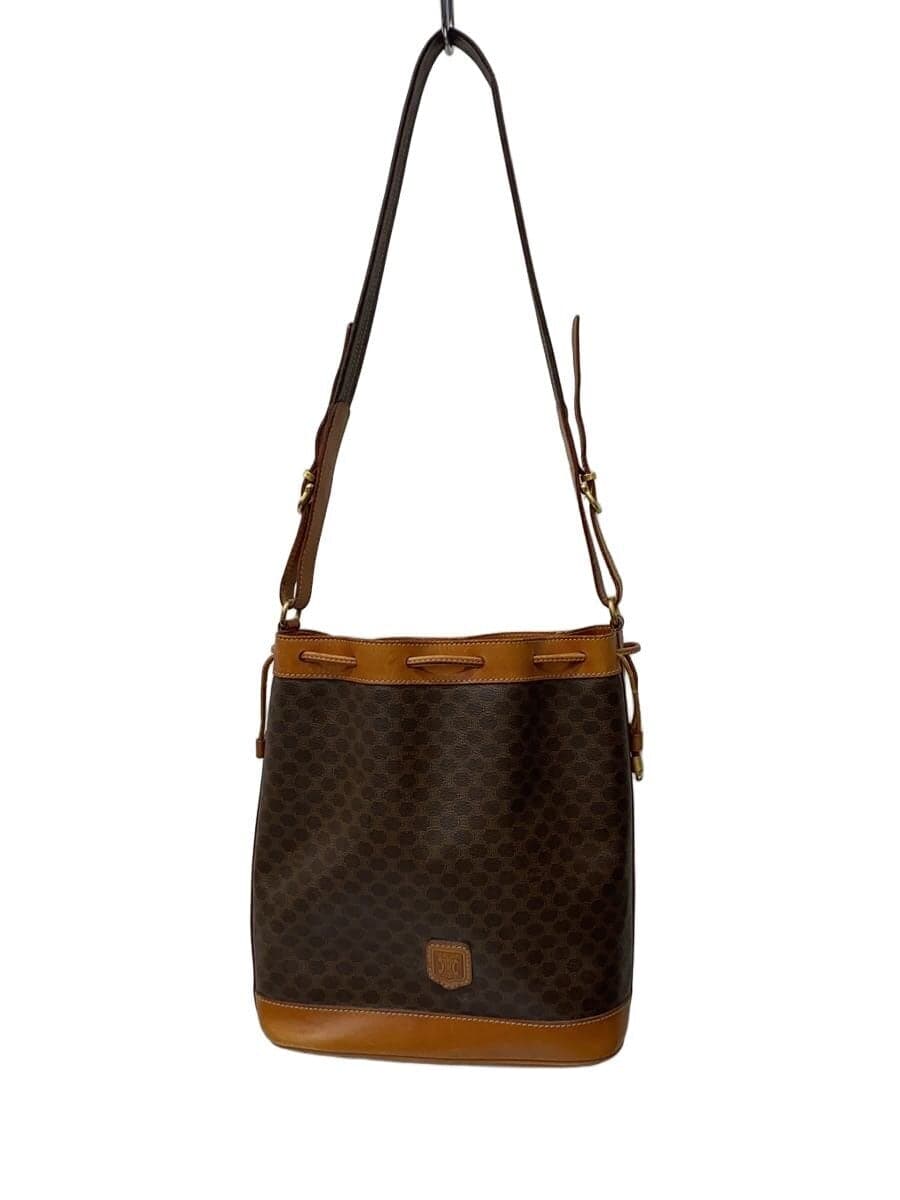 CELINE Shoulder Bag BRW All Over Pattern