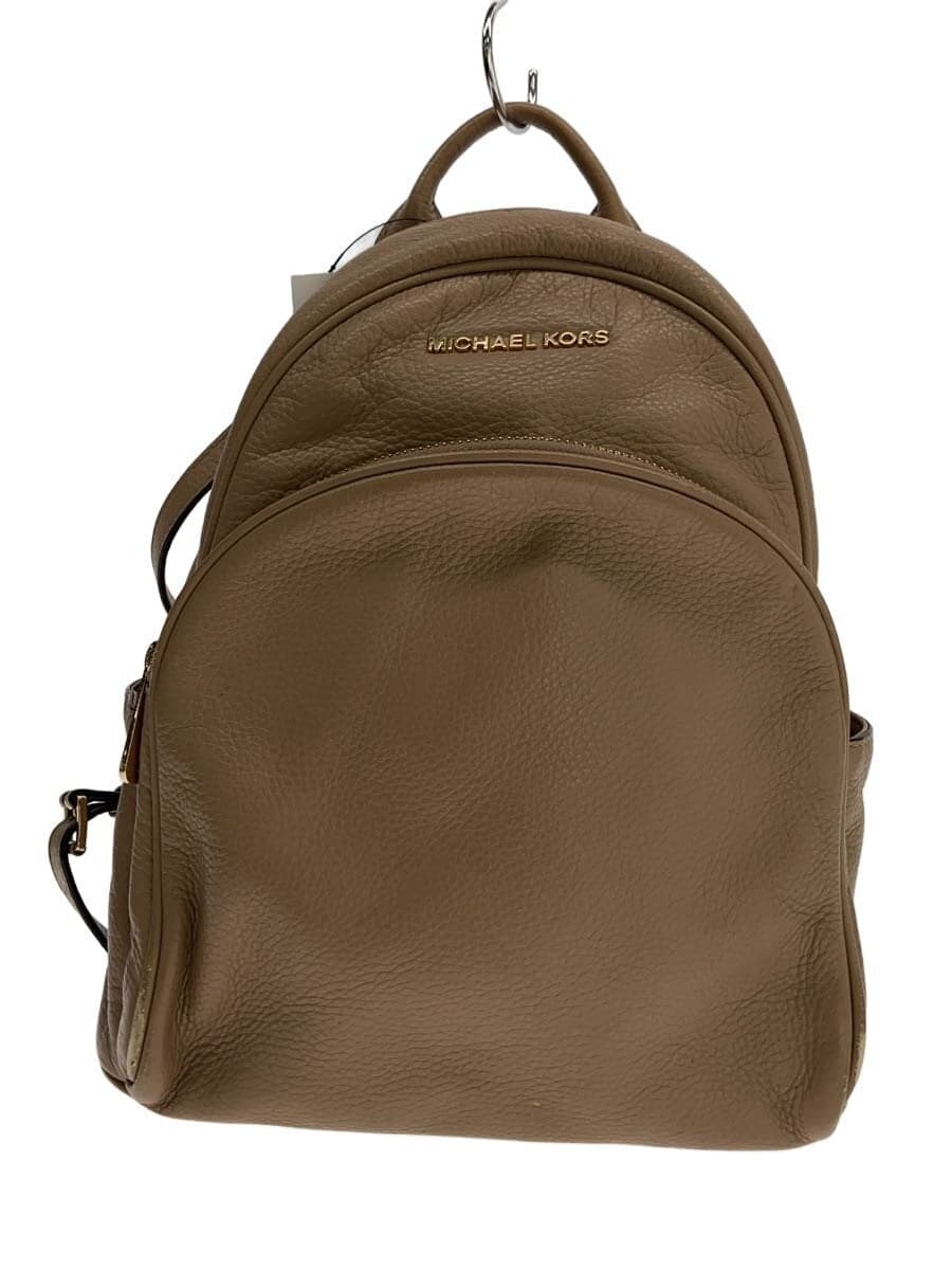 MICHAEL KORS Backpack Leather BEG Solid