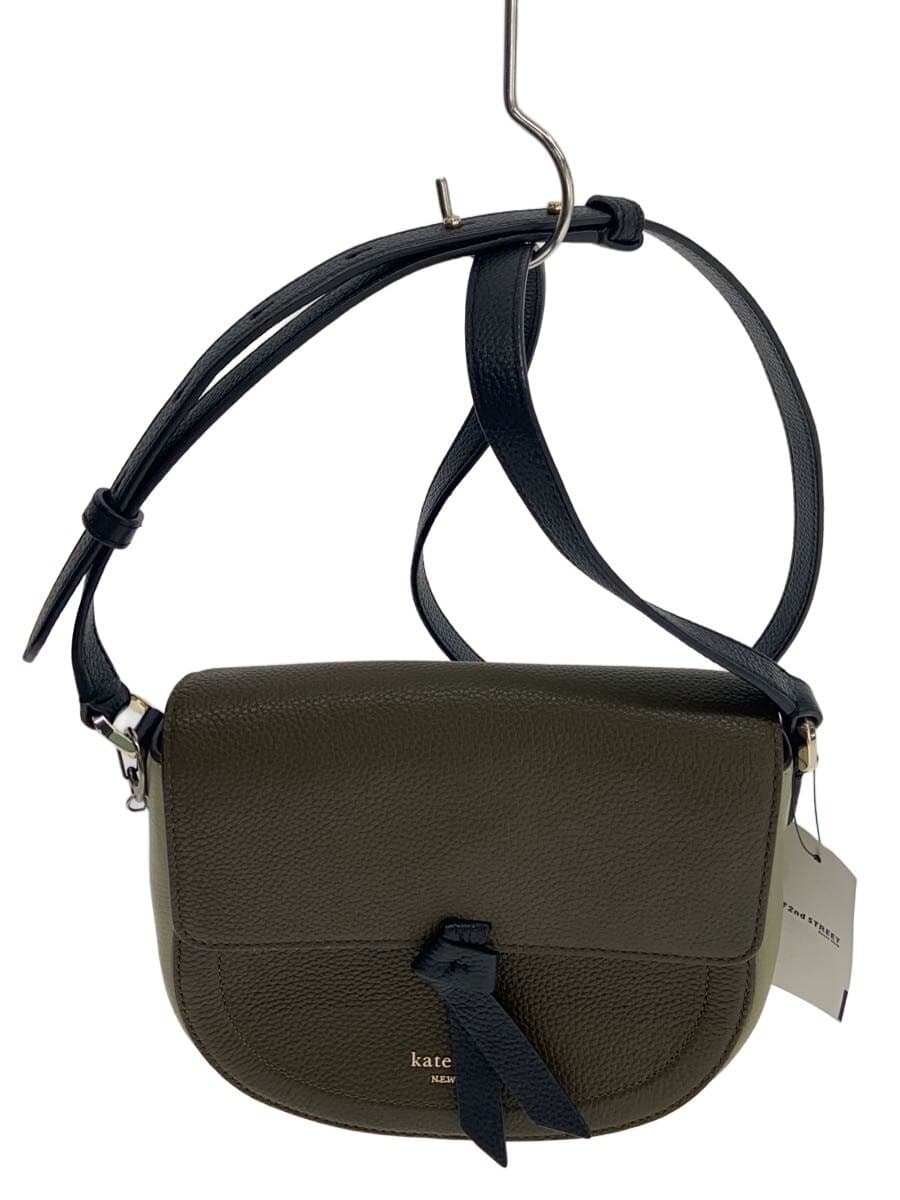 kate spade new york Shoulder Bag Leather KHK Solid