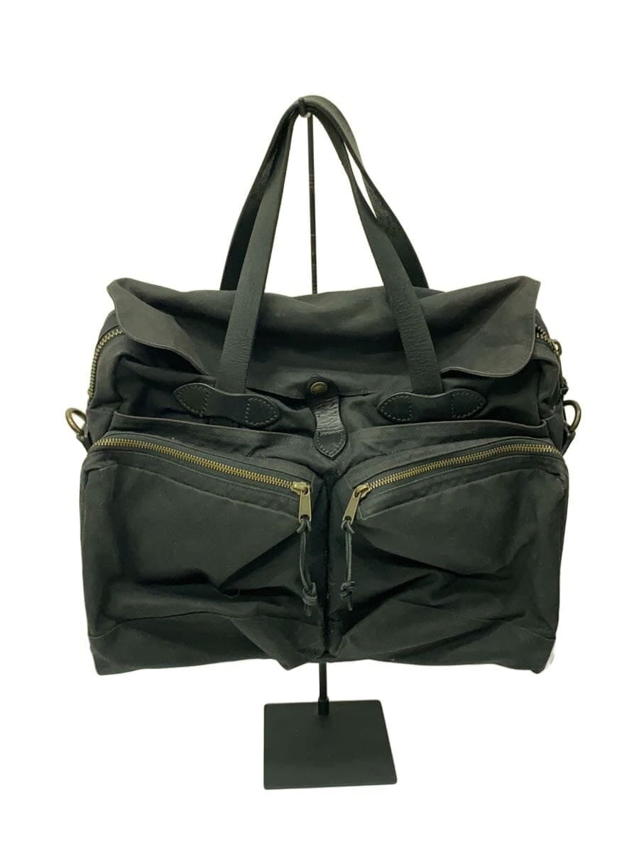 FILSON Briefcase Canvas Black Solid Color