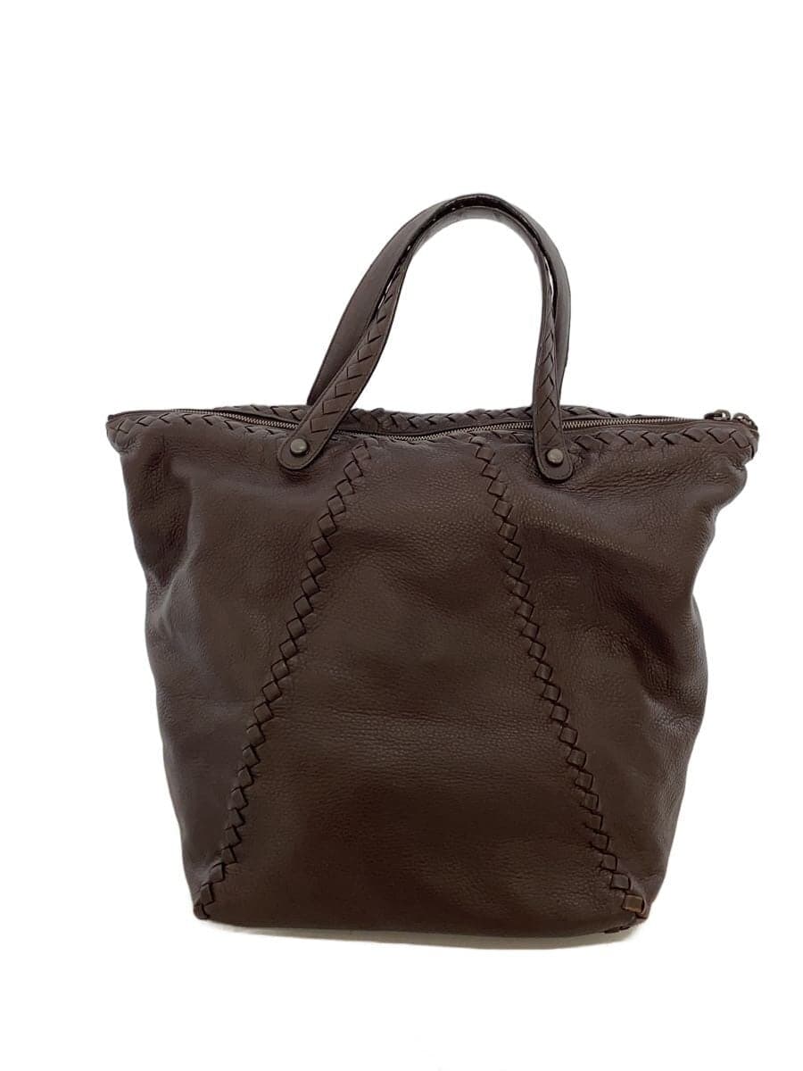 BOTTEGA VENETA Tote Bag 212628 Leather Brown