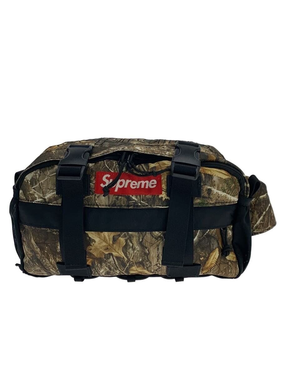 Supreme19AW Waist Bag Real Tree Camo Waist Bag Nylon KHK Camouflage