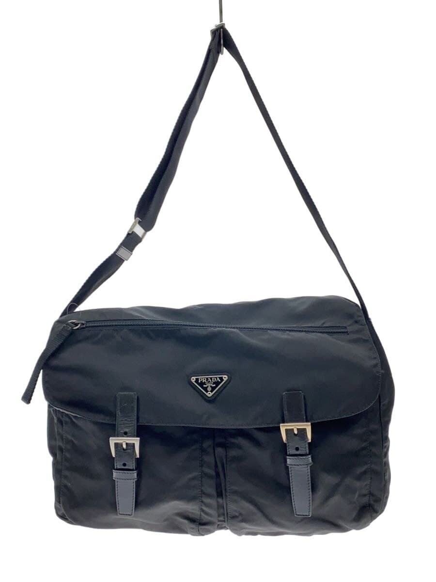 PRADA shoulder bag nylon BLK