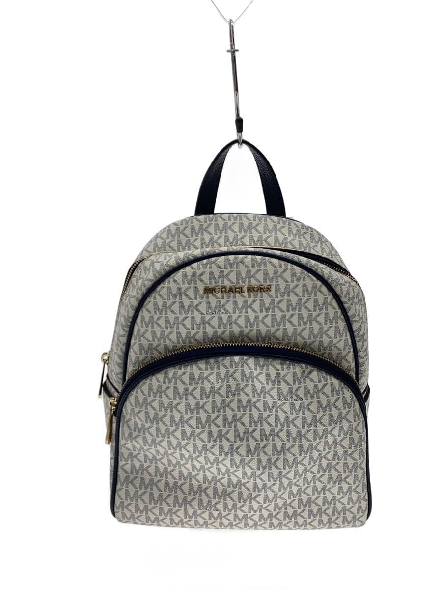 MICHAEL KORS Backpack Leather WHT All-over pattern 35f8gayb2b