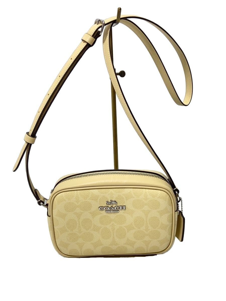 COACH Shoulder Bag Leather IVO All Over Pattern CY752