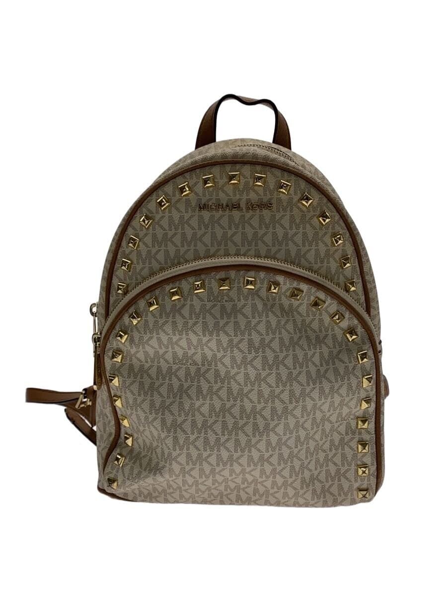 MICHAEL KORS Backpack Leather CRM All Over Pattern 35s9gayb6b
