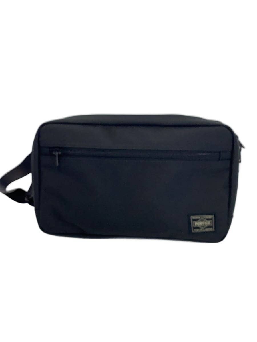 PORTER Shoulder Bag Canvas Lining Orange BLK Solid