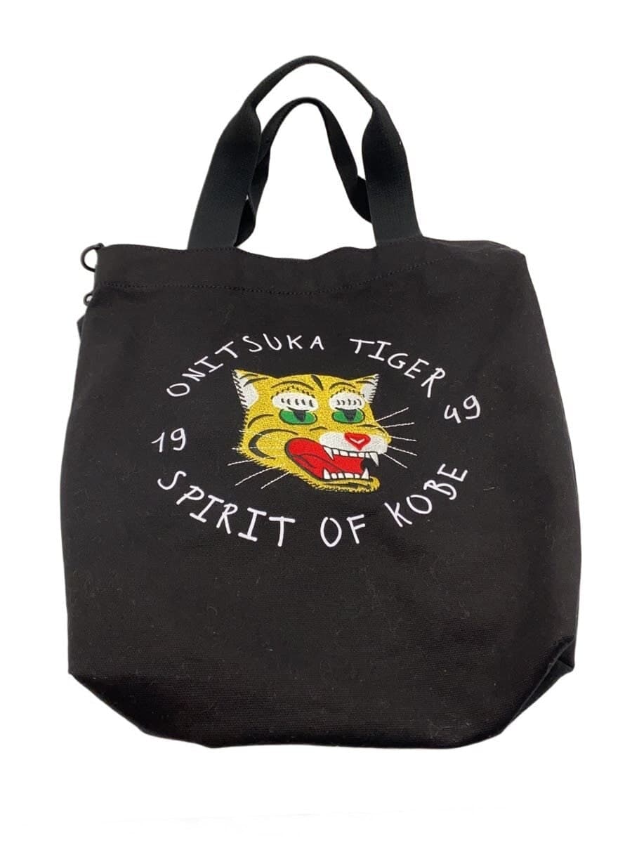 Onitsuka Tiger Shoulder Bag Cotton Black Animal