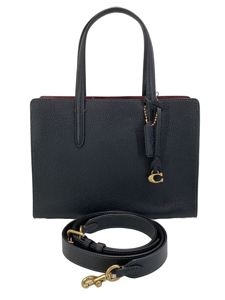 COACH Handbag Leather BLK Solid M2377-CJ806 PBCARTERCARY28