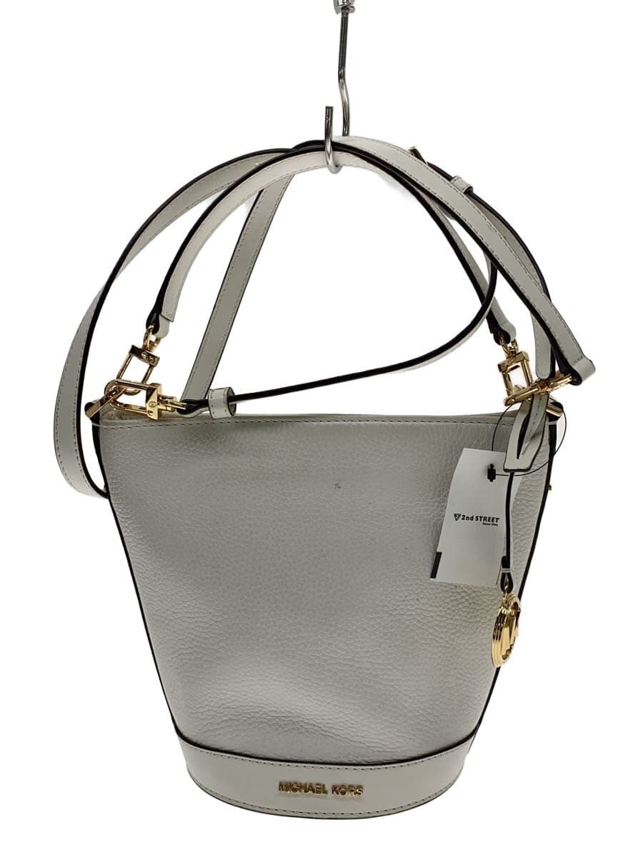 MICHAEL KORS Shoulder Bag Leather WHT 32R4G10C5L