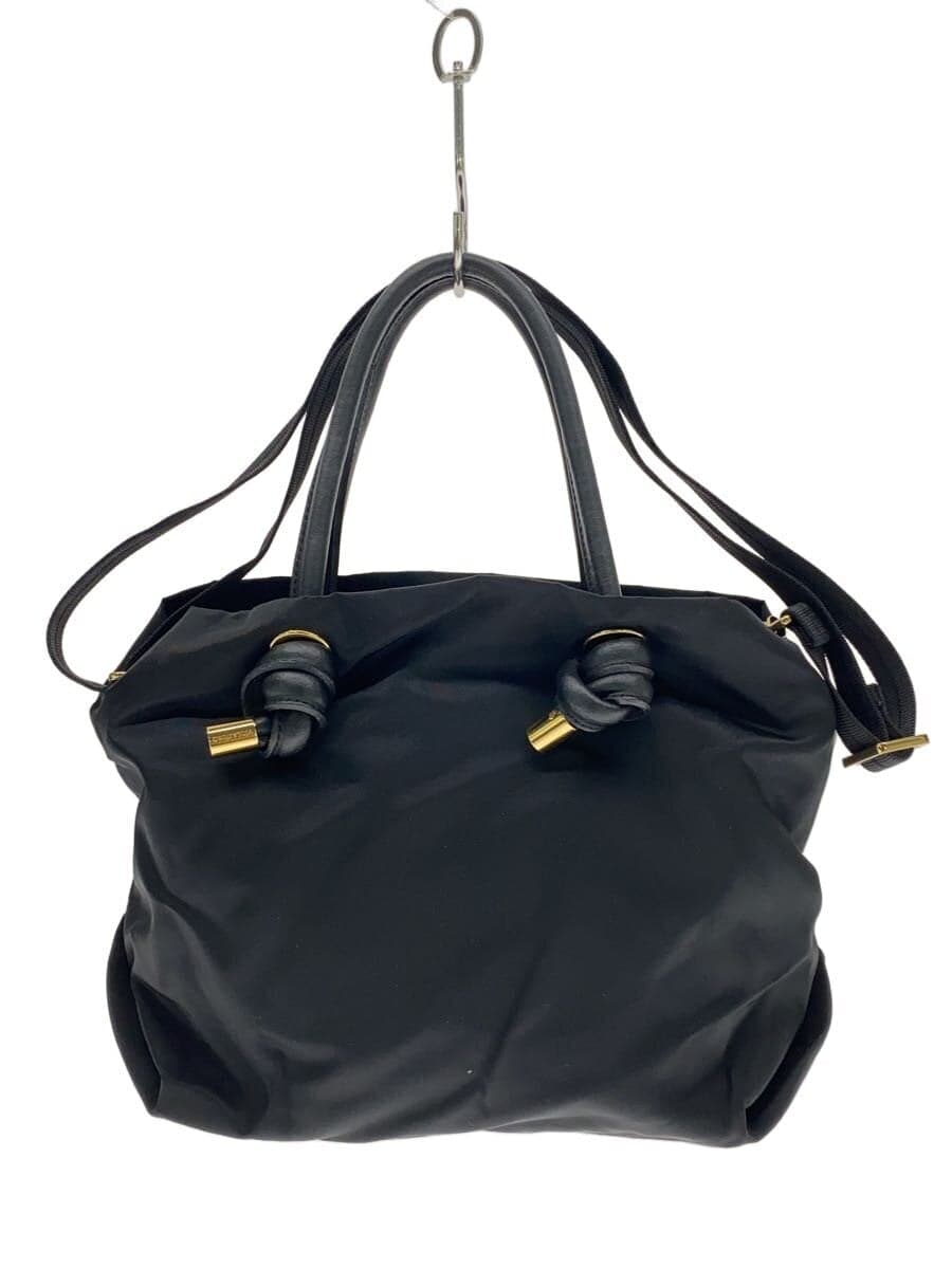 VIOLAd’ORO handbag nylon BLK plain