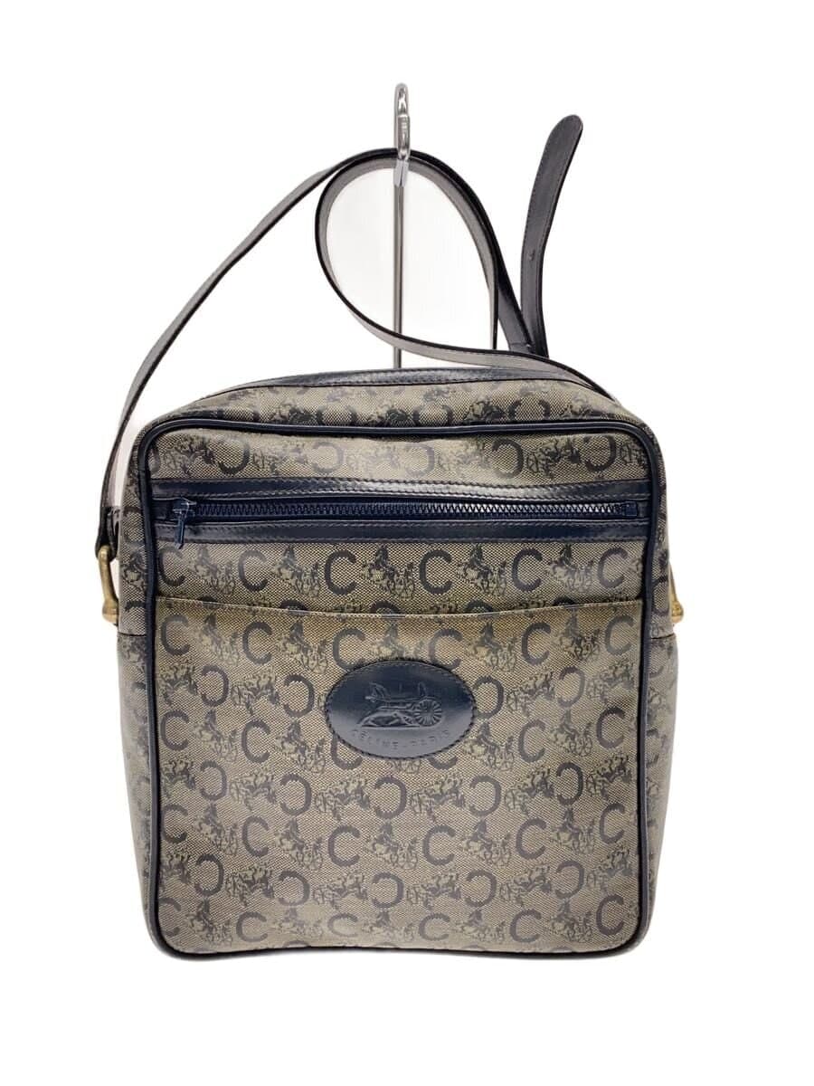 CELINE Shoulder Bag GRY All Over Pattern