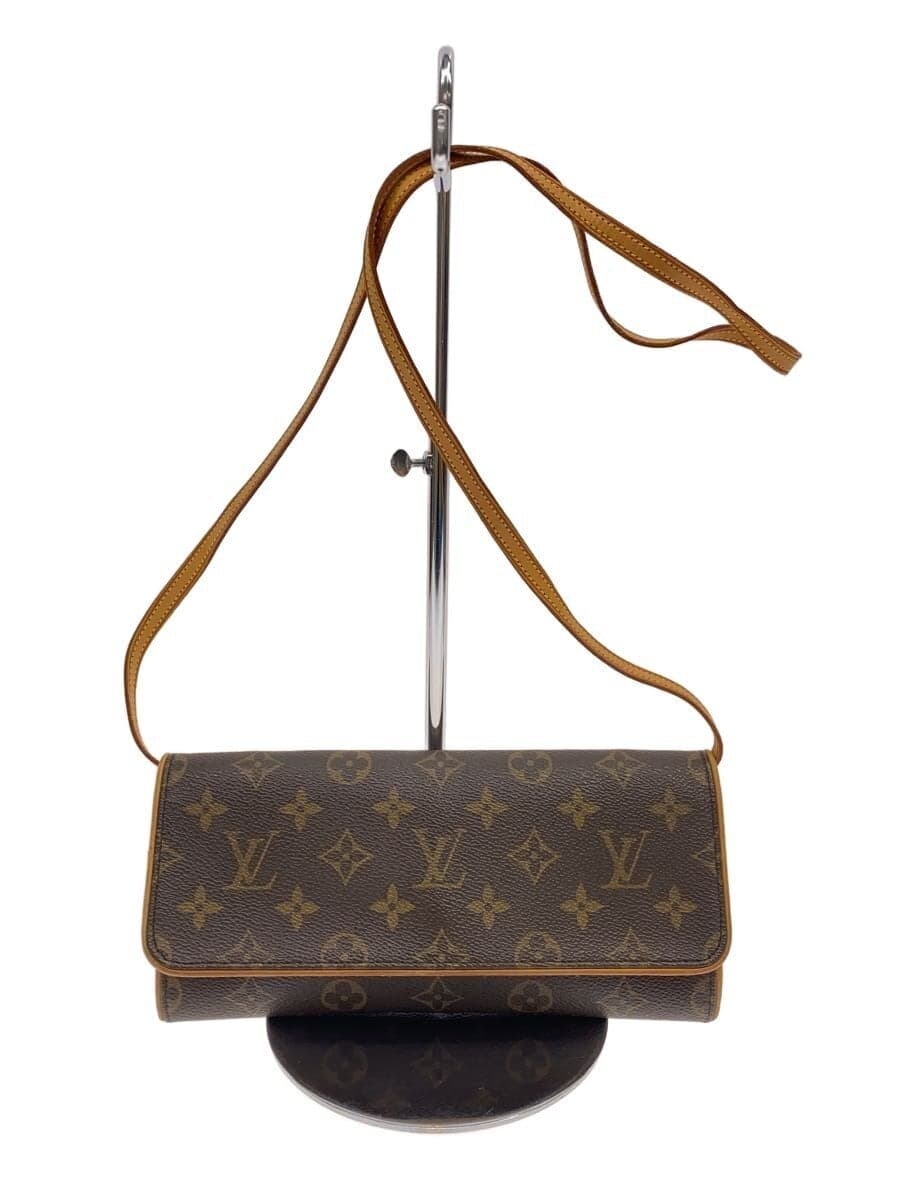 LOUIS VUITTON Pochette Twin GM_Monogram Canvas PVC BRW