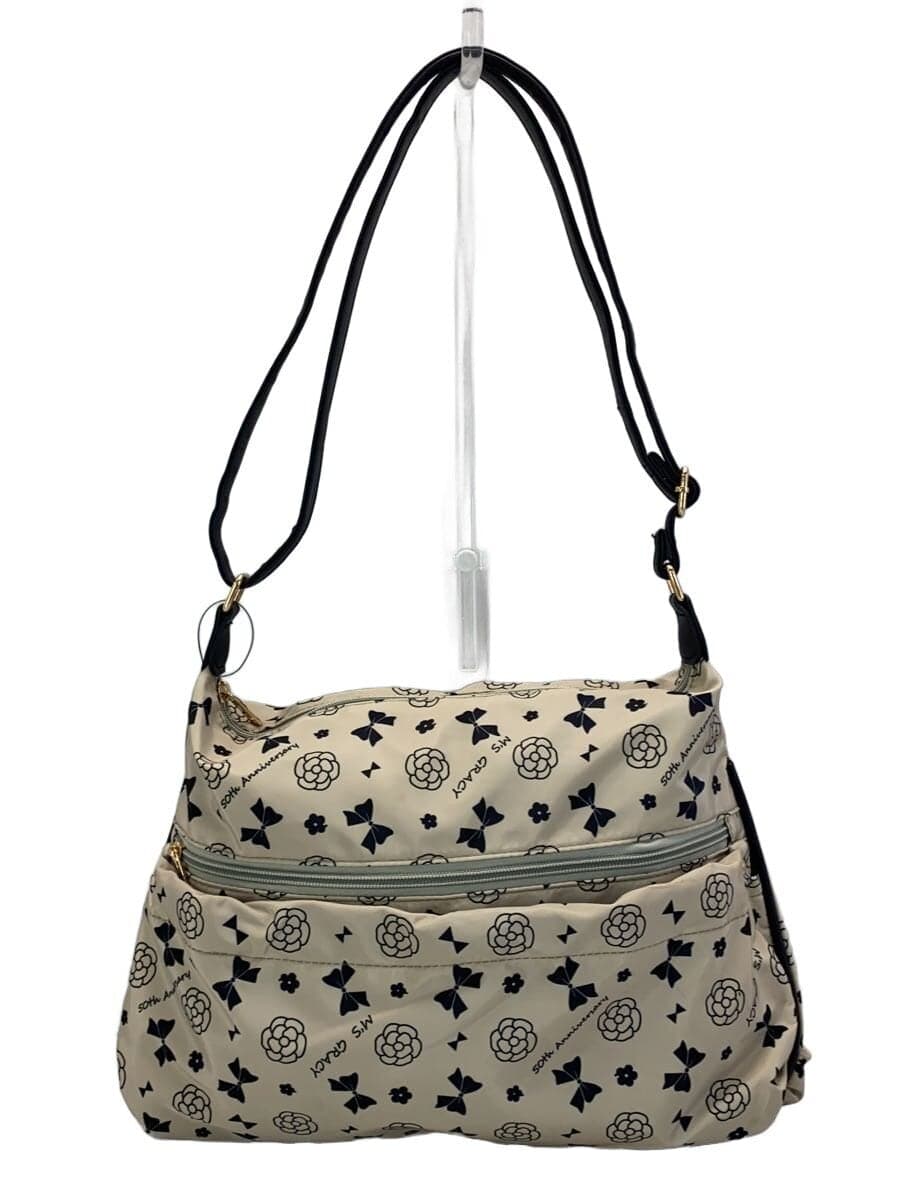 M’S GRACY Shoulder Bag Polyester BEG All Over Pattern