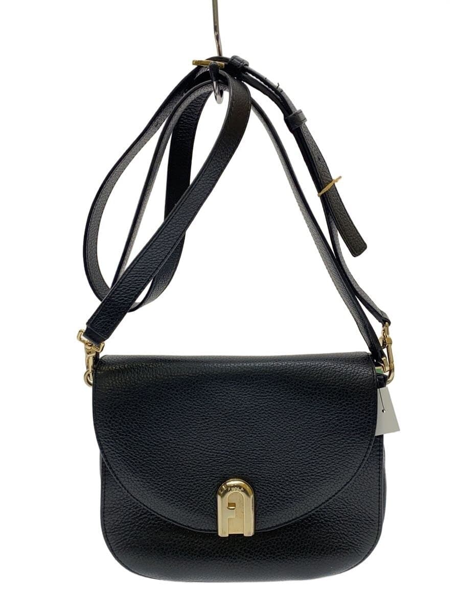 FURLA Shoulder Bag Leather Black 286017