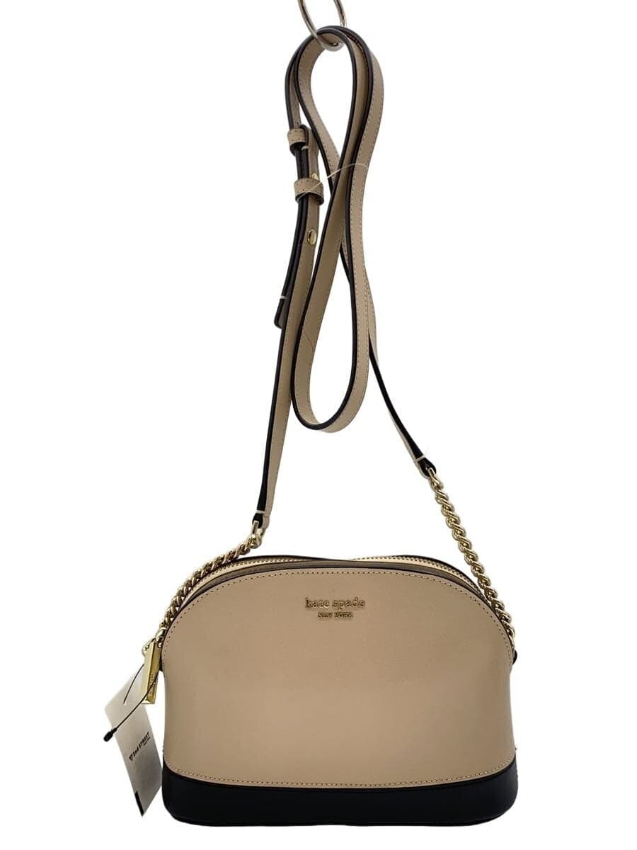 kate spade new york SPENCER SMALL DOME CROSSBODY Shoulder Bag Leather BEG