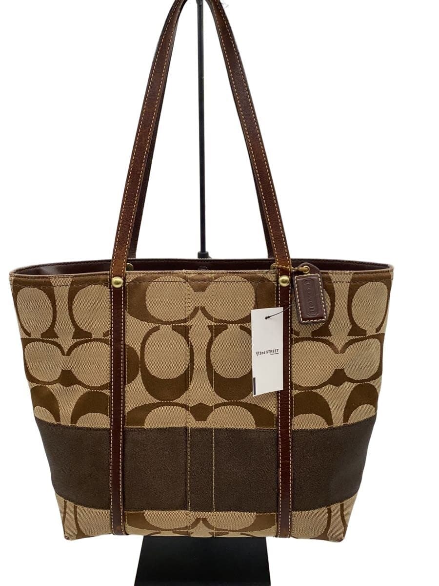 COACH Tote Bag_Signature Canvas BRW