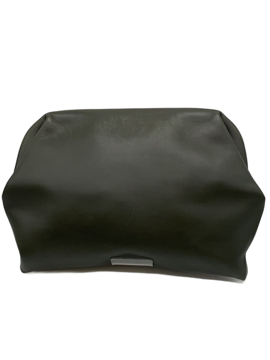BOTTEGA VENETA Clutch Bag Leather BLK Magnet Gamaguchi
