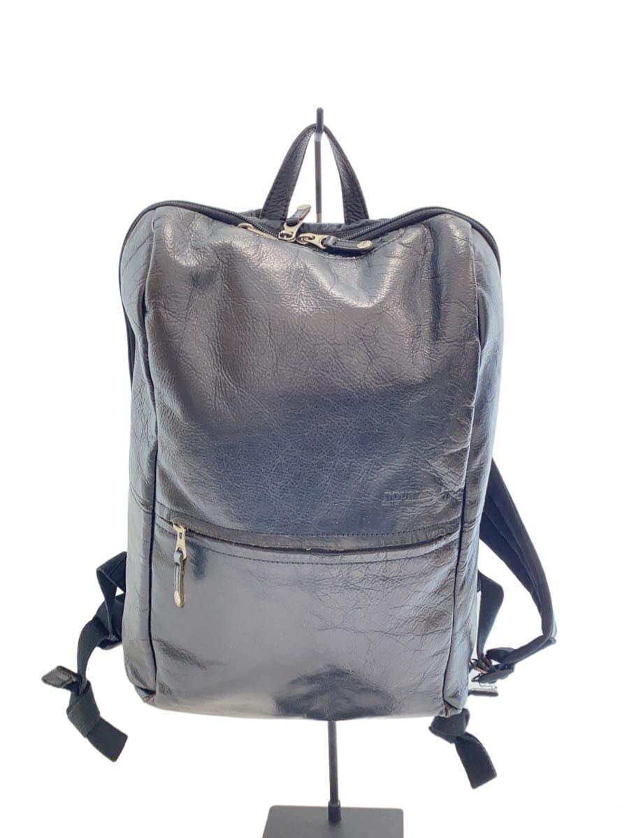 DOUBLES Backpack Leather BLK Solid