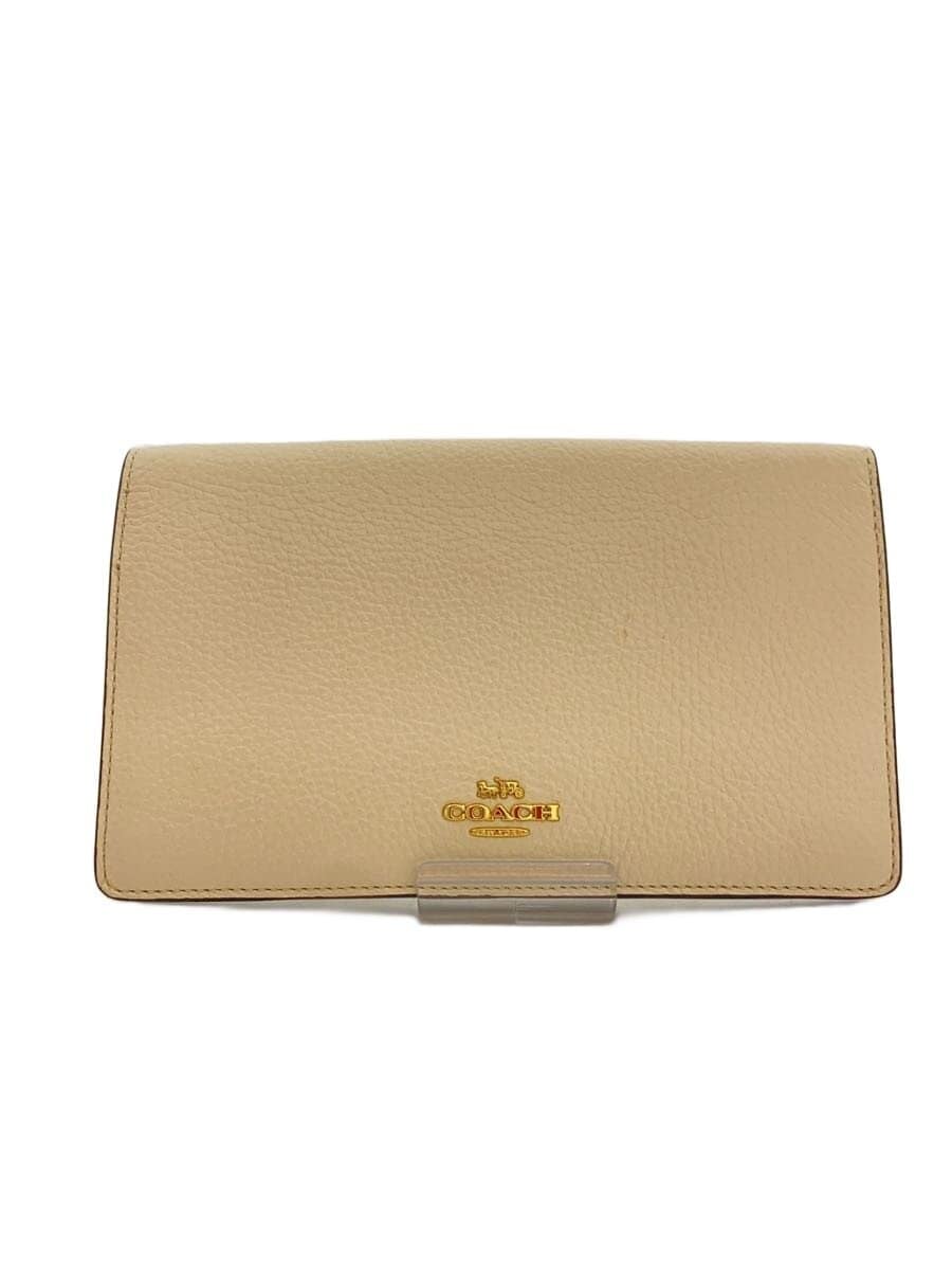 COACH2-Way Shoulder Wallet Shoulder Bag Leather White F30256