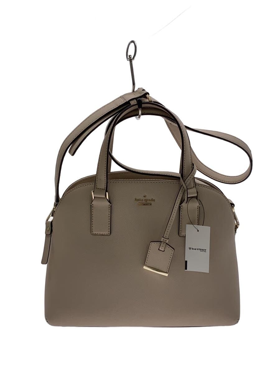 Kate Spade New York handbag leather beige plain