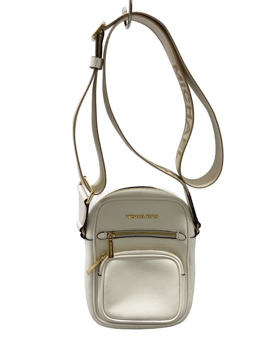 MICHAEL KORS Shoulder Bag Leather White Solid 35T4GTTC2L