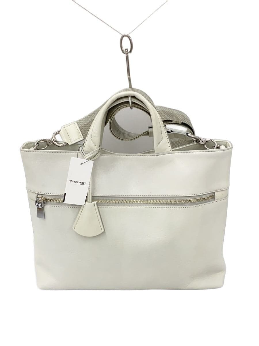 aniary tote bag leather GRY plain