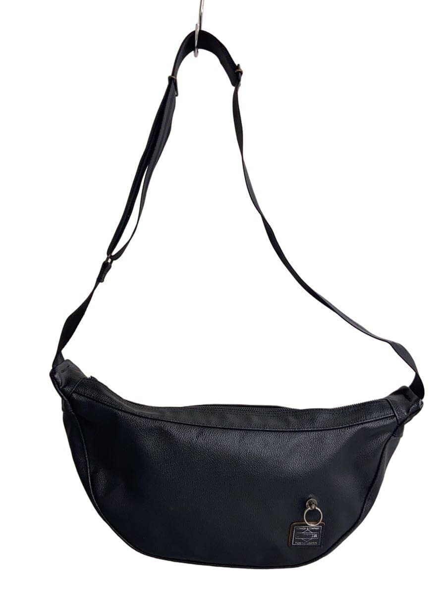 PORTER × JAM HOME MADE Shoulder Bag Leather Black