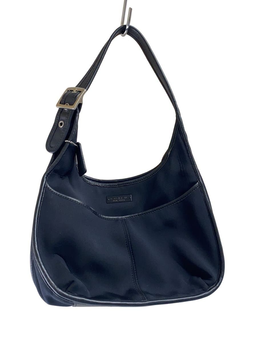 COACH Shoulder Bag PVC BLK Solid 6203