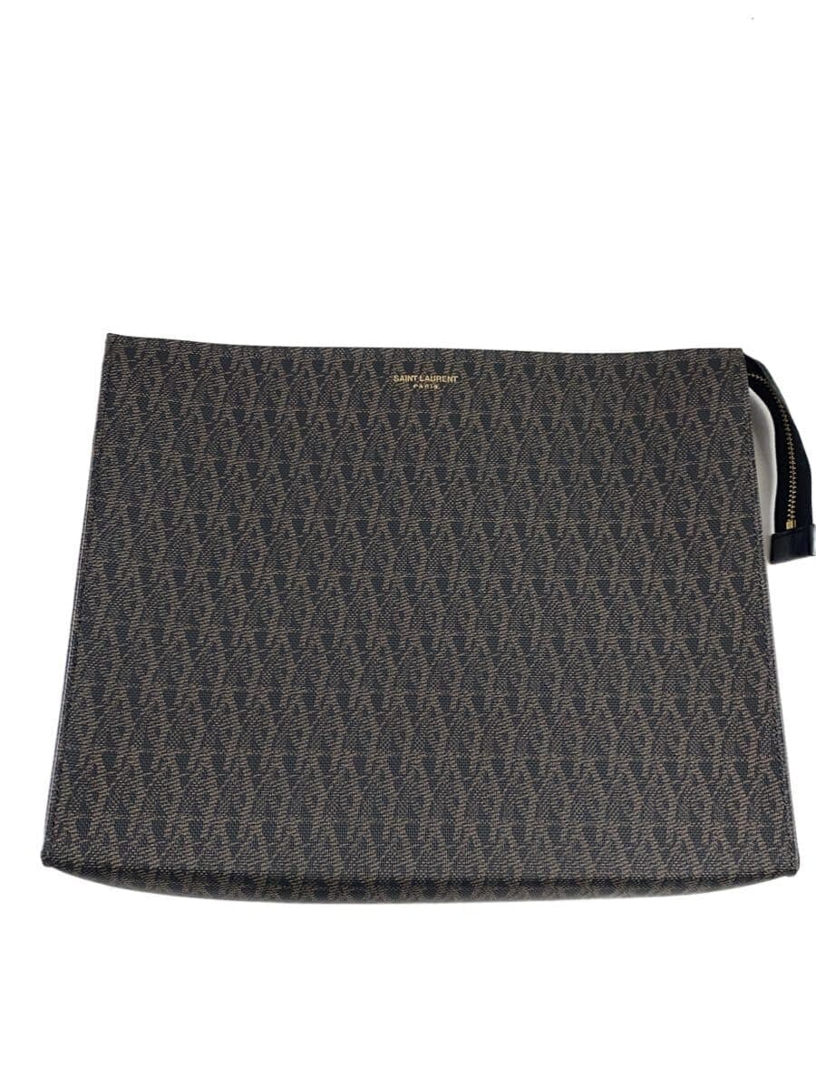 SAINT LAURENT Second Bag PVC BRW All Over Pattern