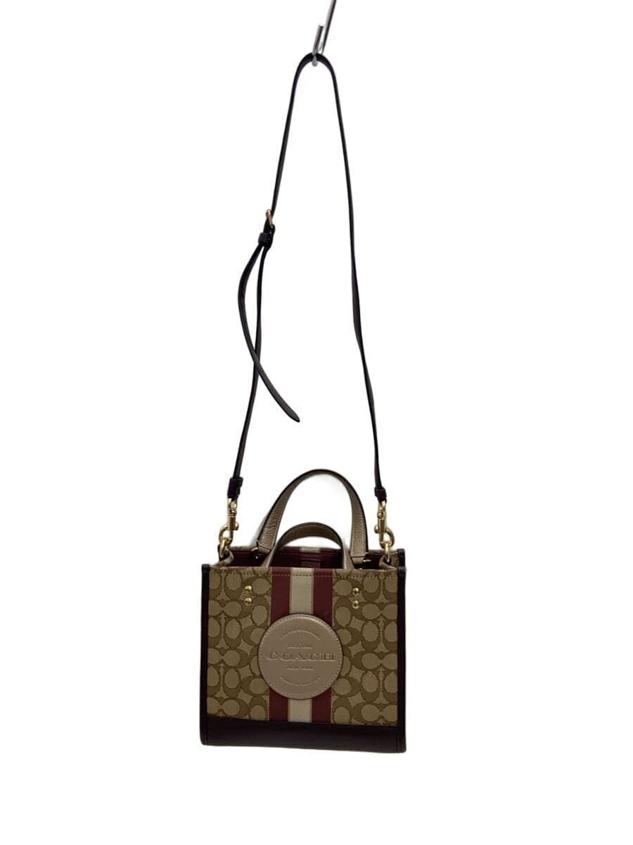 COACH Dempsey Tote 22_Signature_With Strap and COACH Patch Canvas BRD All Over