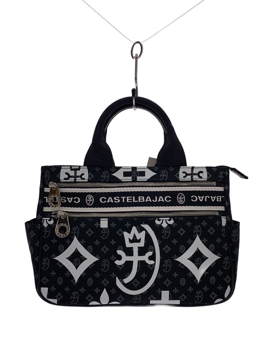 CASTELBAJAC handbag canvas BLK all-over pattern