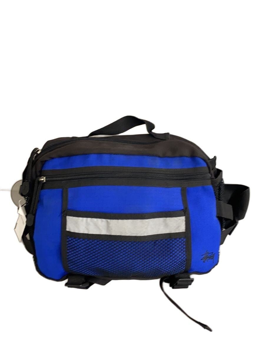 STUSSY Waist Bag Nylon BLU Solid 90s
