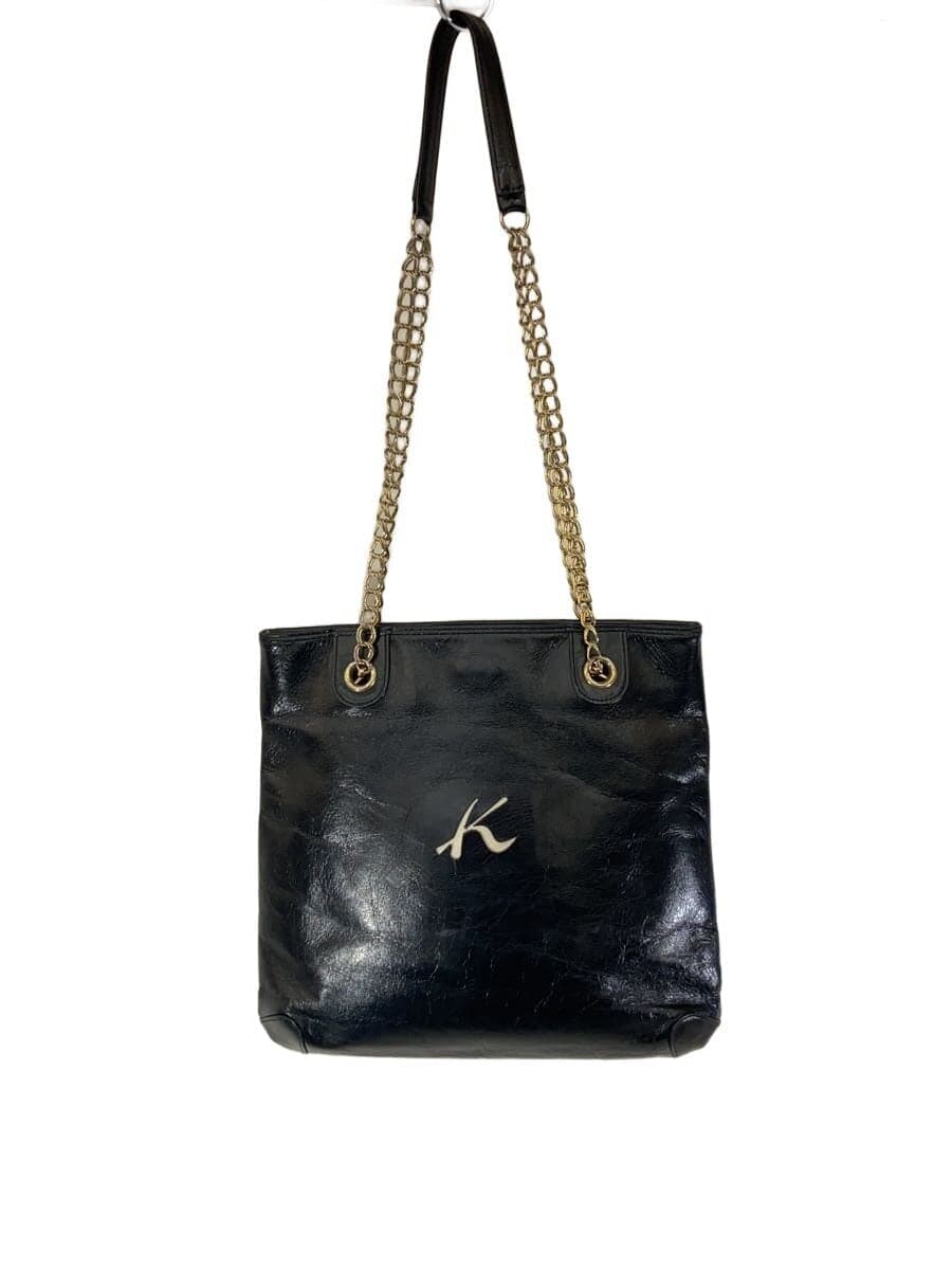 Kitamura Shoulder Bag Leather BLK