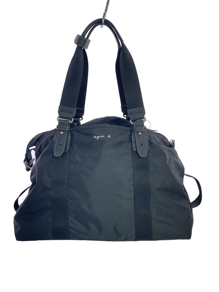 agnes b. Tote Bag BLK Solid