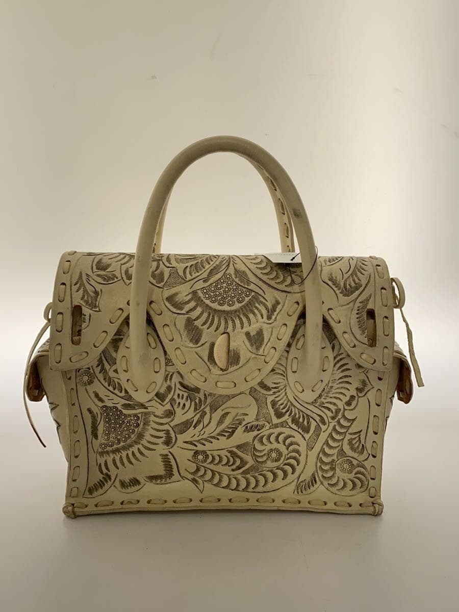 Carving Tribes Handbag WHT
