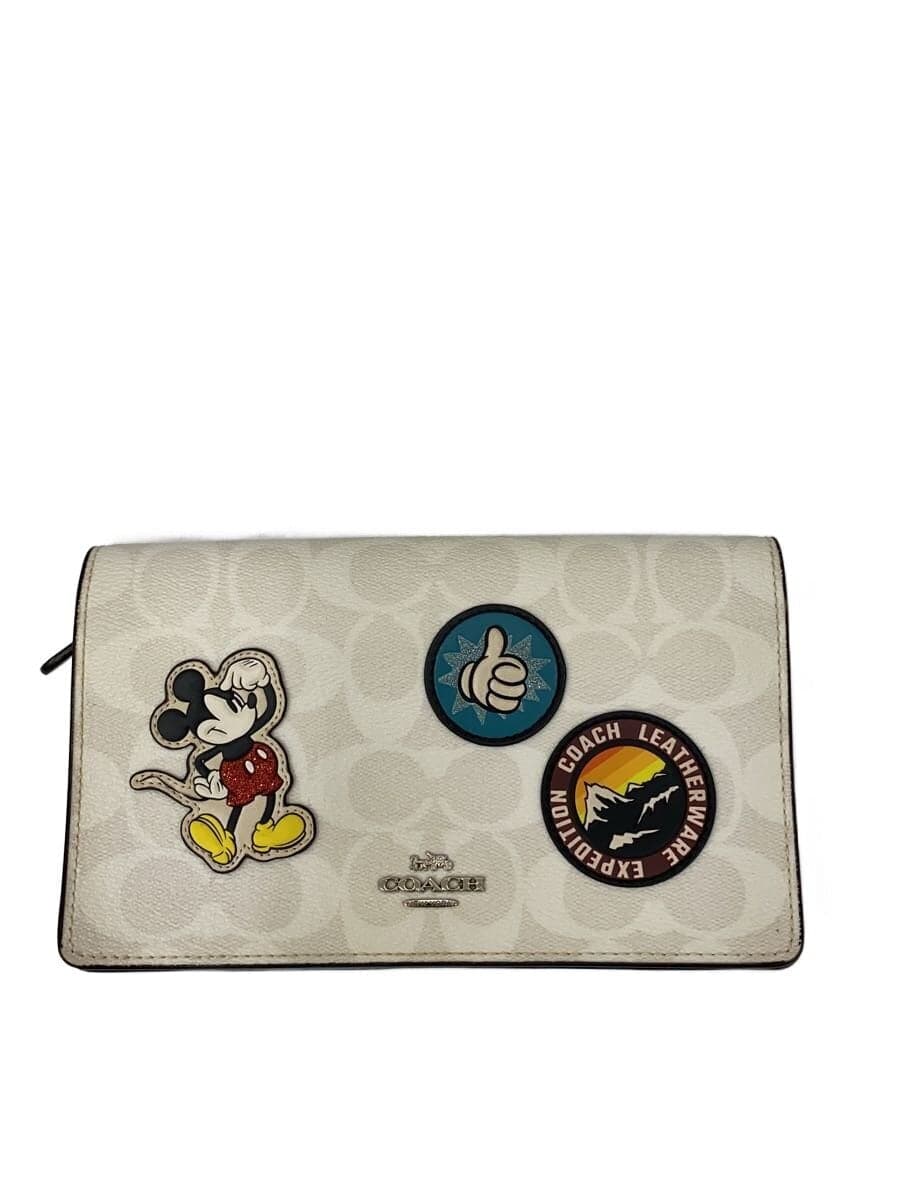 COACH x Disney Pouch Leather WHT