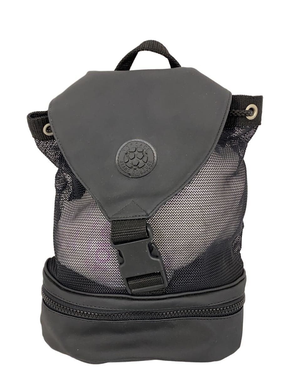VERSACE JEANS COUTURE Mesh Mini Backpack Polyester BLK