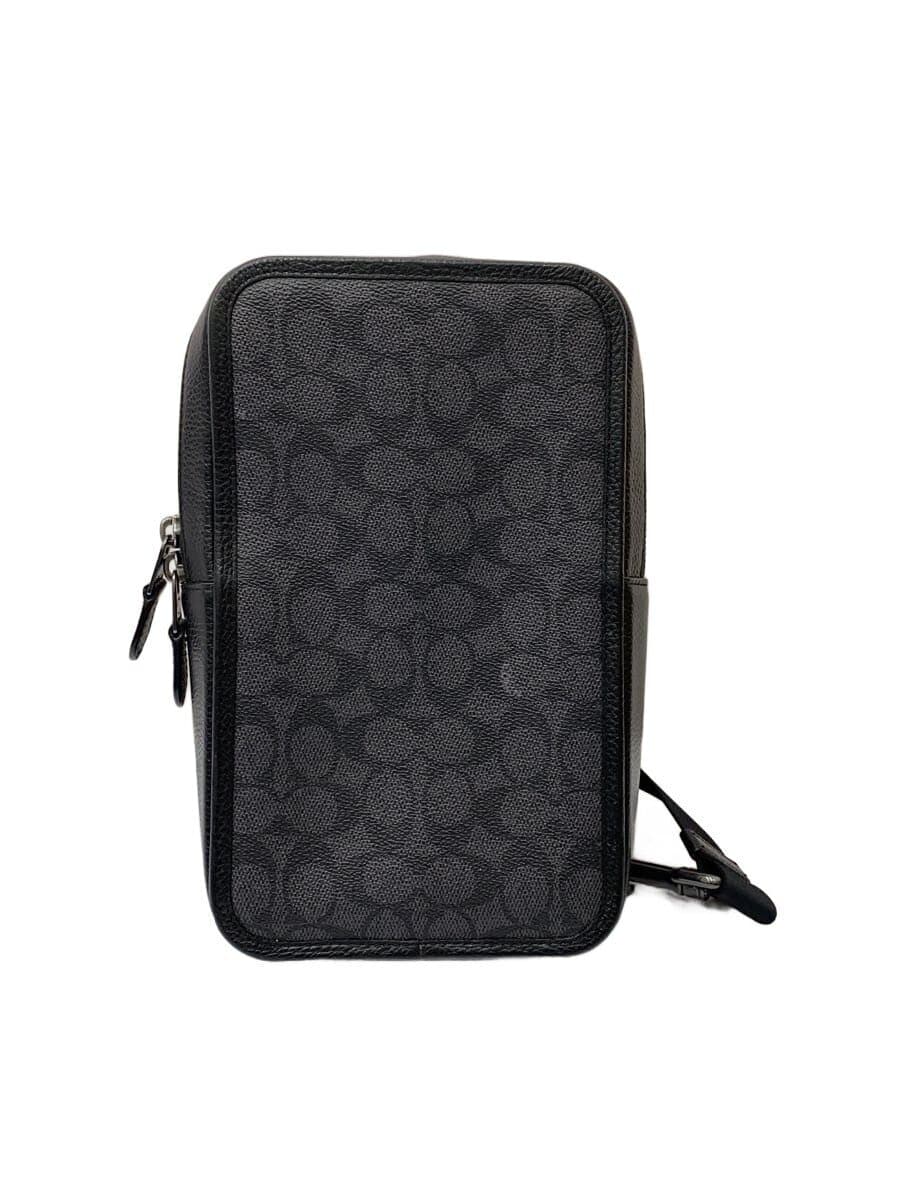 COACH Shoulder Bag Leather BLK CZ397