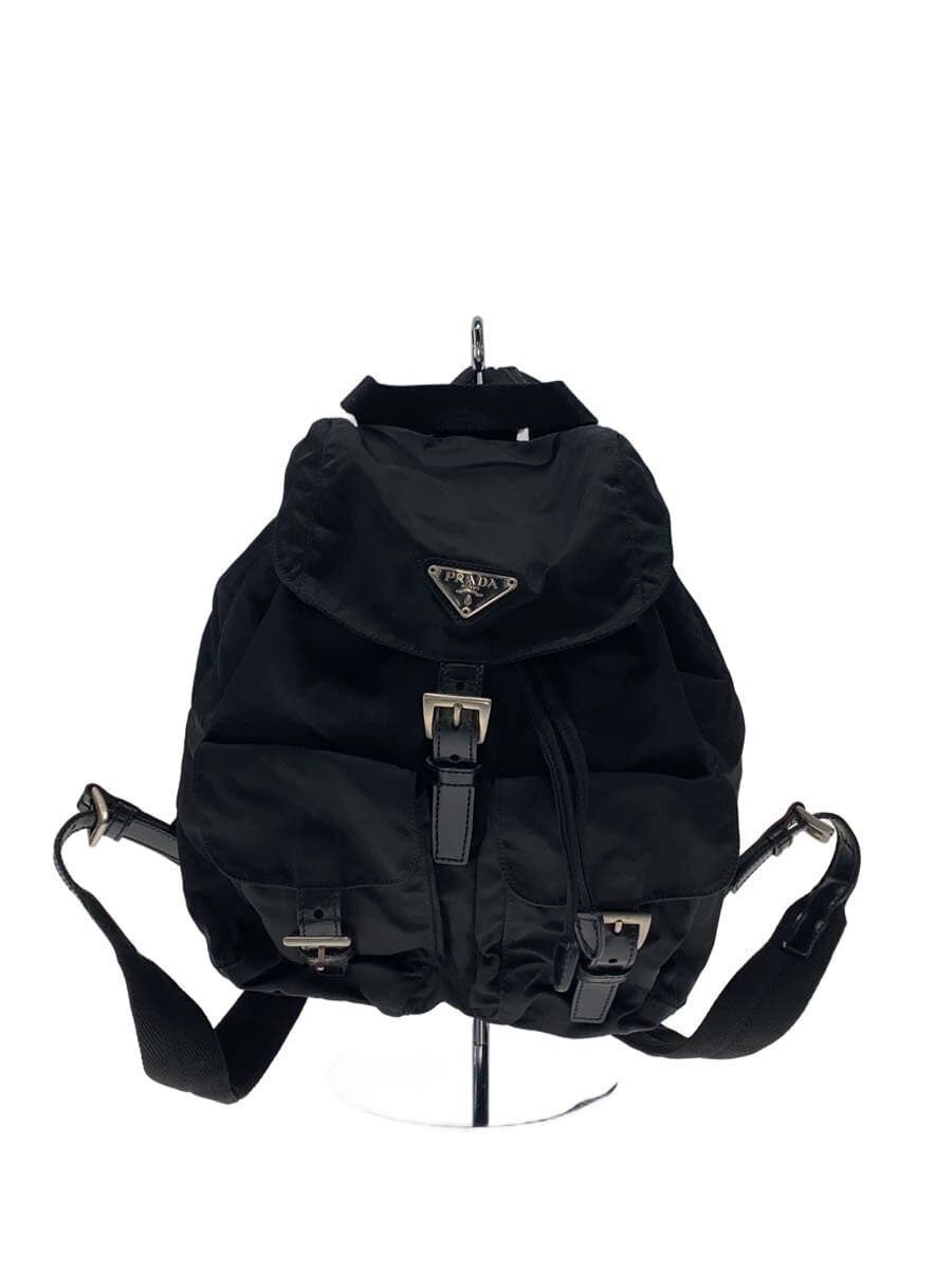 PRADA Backpack Nylon BLK Triangle Logo