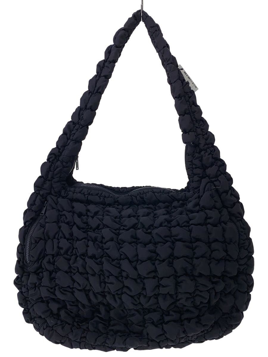 COS Shoulder Bag BLK Fluffy Quilted Bag