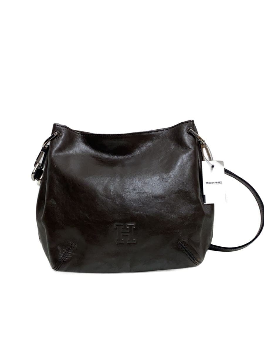 HIROFU shoulder bag leather BRW plain